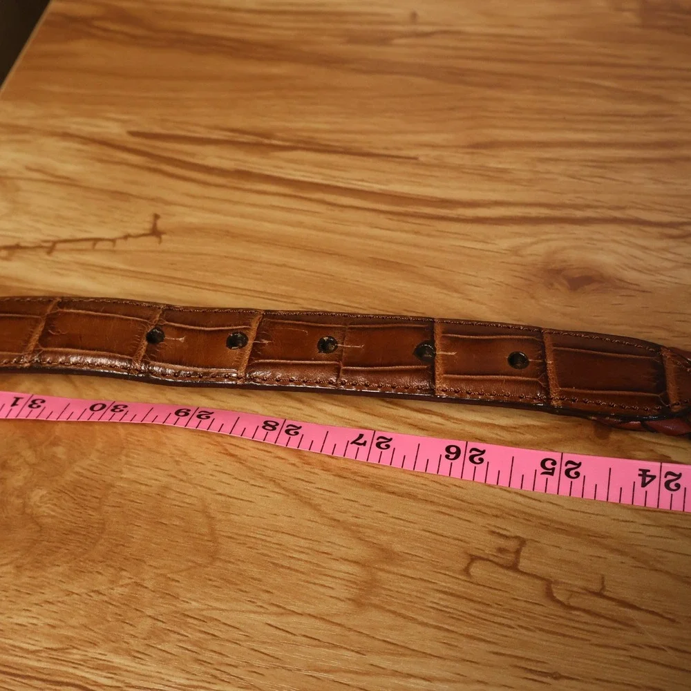 Brighton Vintage 1995 Braided Leather Belt Womens Size S Brown Western Boho